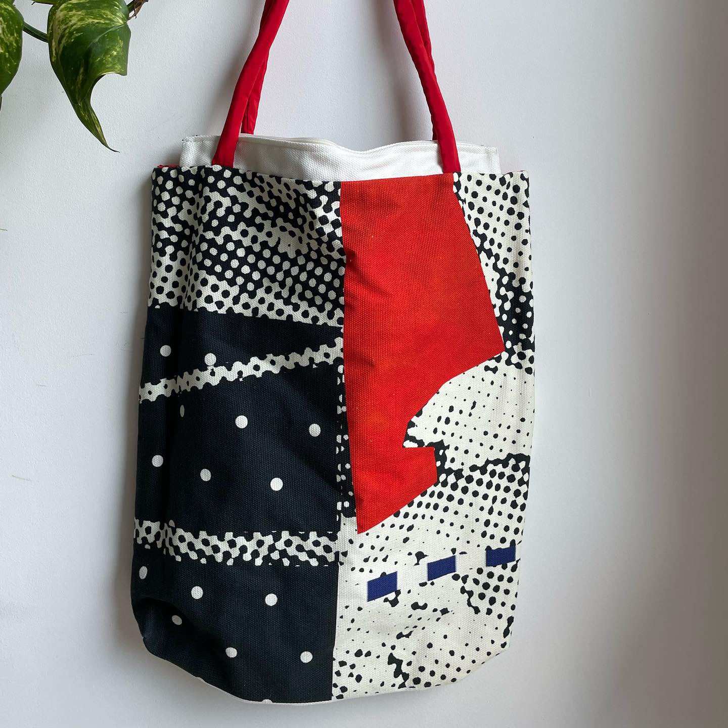 White and red shopping bag