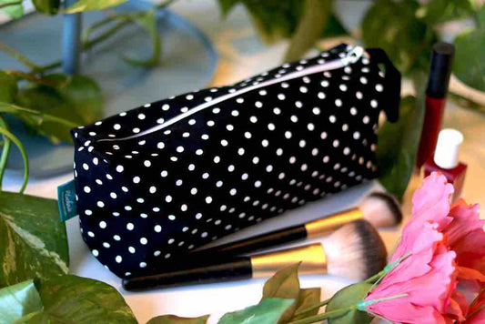 MEDIUM Polka Dot Clutch Bag - with handle